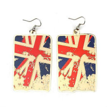 Pendientes de la joyería del pendiente de la bandera BRITÁNICA de los regalos olímpicos 2013 FE04